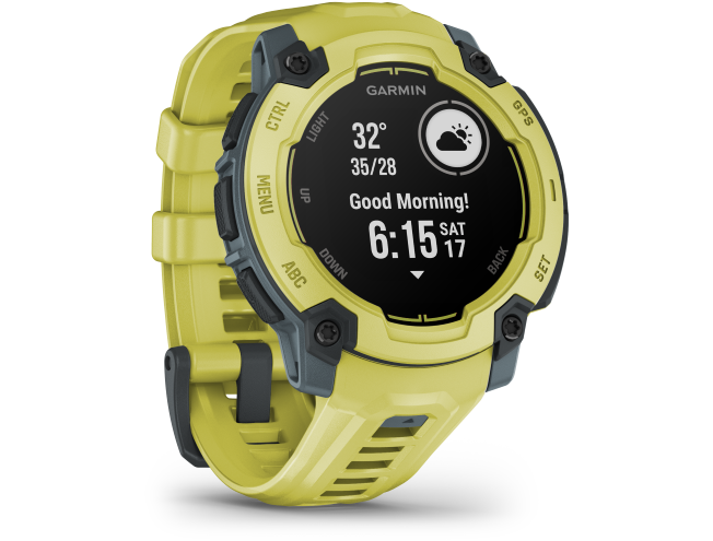 Seikluskell Garmin Instinct E 45mm Ergas laimitoon koos erksat laimitooni rihmaga 45mm Ergas laimitoon