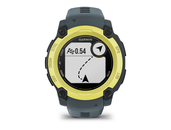 Seikluskell Garmin Instinct E 40mm Ergas laimitoon koos videvikutoonis rihmaga 40mm Ergas laimitoon