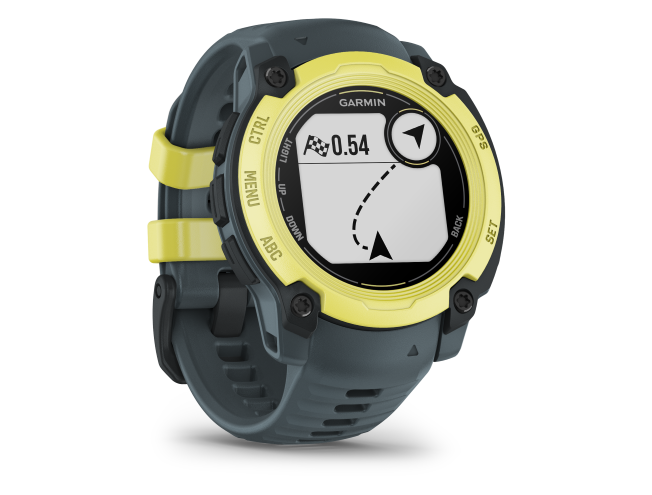 Seikluskell Garmin Instinct E 40mm Ergas laimitoon koos videvikutoonis rihmaga 40mm Ergas laimitoon