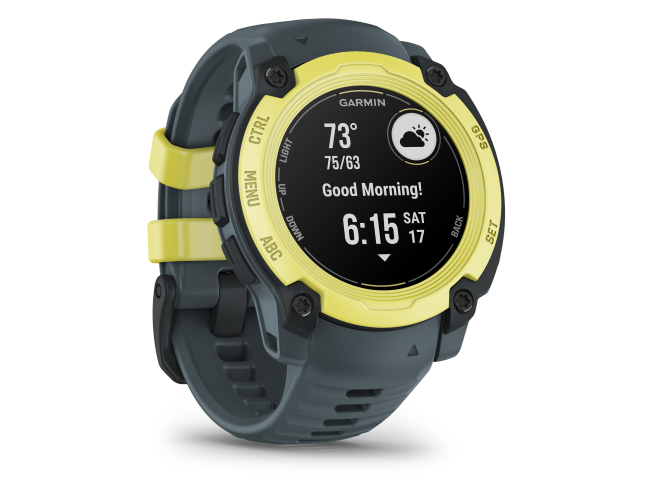 Seikluskell Garmin Instinct E 40mm Ergas laimitoon koos videvikutoonis rihmaga 40mm Ergas laimitoon