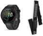 Spordikell Garmin Forerunner 165 Black/Slate Grey +HRM-Dual pulsivöö Black/Slate Grey + HRM-Dual pulsivöö